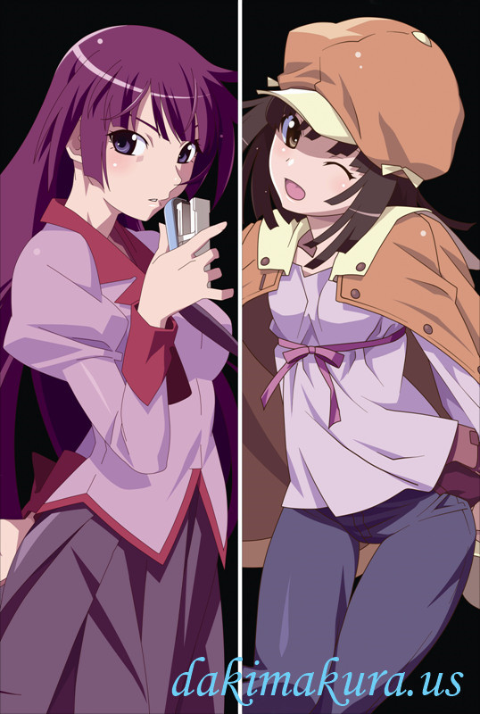 Bakemonogatari - Hitagi Senjougahara - Nadeko Sengoku Pillow Cover